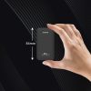 Īpaši plāns GaN 65W ceļojumu sienas lādētājs USB-A USB-C PD ES/ASV - melns