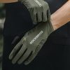 Triecienus absorbējoši riteņbraukšanas cimdi L izmērs - zaļi/melni
