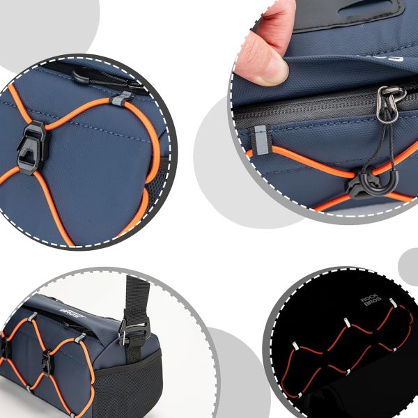 Stūres velosipēda soma 2,2 l - zila