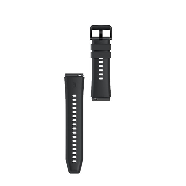 Silikona siksniņa Huawei Watch GT 2/3/4/2 Pro/3 Pro/4 Pro/GT 2e 46mm - melna