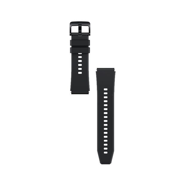 Silikona siksniņa Huawei Watch GT 2/3/4/2 Pro/3 Pro/4 Pro/GT 2e 46mm - melna