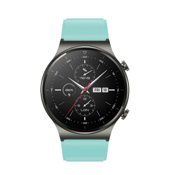 Huawei Watch GT 2/3/4/2 Pro/3 Pro/4 Pro/GT 2e silikona siksniņa 46 mm - gaiši zaļa