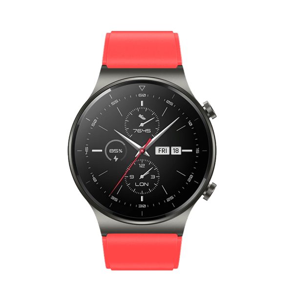 Silikona siksniņa Huawei Watch GT 2/3/4/2 Pro/3 Pro/4 Pro/GT 2e 46mm - sarkana