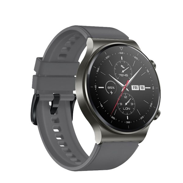 Silikona siksniņa Huawei Watch GT 2/3/4/2 Pro/3 Pro/4 Pro/GT 2e 46mm - pelēka