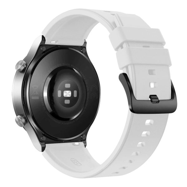 Silikona siksniņa Huawei Watch GT 2/3/4/2 Pro/3 Pro/4 Pro/GT 2e 46mm - balta