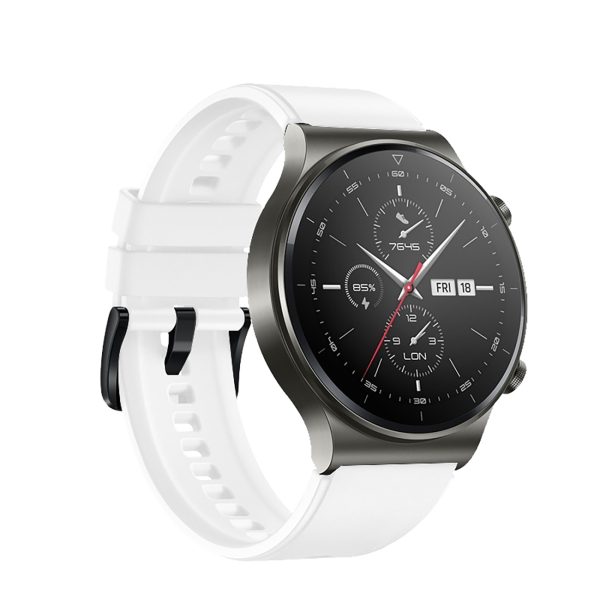 Silikona siksniņa Huawei Watch GT 2/3/4/2 Pro/3 Pro/4 Pro/GT 2e 46mm - balta