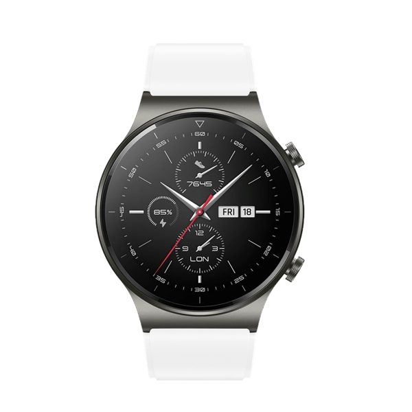 Silikona siksniņa Huawei Watch GT 2/3/4/2 Pro/3 Pro/4 Pro/GT 2e 46mm - balta