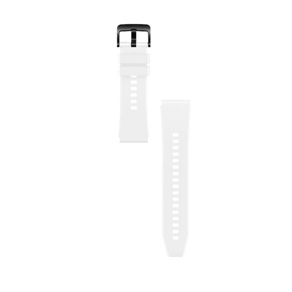 Silikona siksniņa Huawei Watch GT 2/3/4/2 Pro/3 Pro/4 Pro/GT 2e 46mm - balta