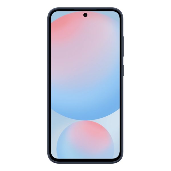 Samsung vertikāli stāvošs maciņš ar turētāju/statīvu priekš Samsung Galaxy S24 FE - tumši zils