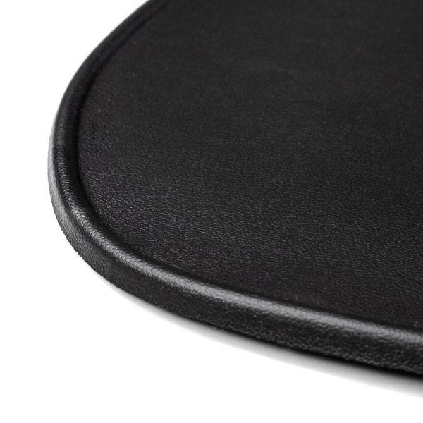 Ergonomisks peles paliktnis un plaukstas locītavas balsts, gēla eko āda, liels, neslīdošs - melns