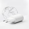 Power Delivery USB-A USB-C 20W sienas lādētājs - balts