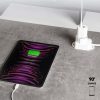 Power Delivery USB-A USB-C 20W sienas lādētājs - balts