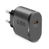 Power Delivery USB-C 25W sienas lādētājs - melns