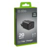 Power Delivery GaN USB-C 20W sienas lādētājs - melns