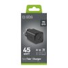 Power Delivery GaN USB-C 45W sienas lādētājs - melns