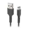 Kabelis USB-A - USB-C 1m - melns