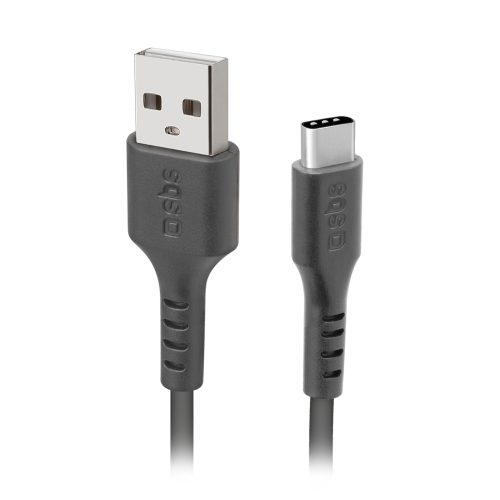 Kabelis USB-A - USB-C 1m - melns