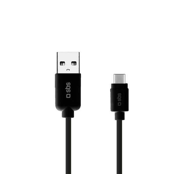 Kabelis USB-A - USB-C 1m - melns
