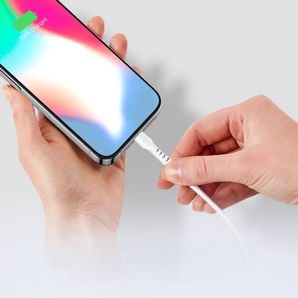 Kabelis USB-C PD 25W 1m - balts