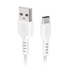 Kabelis USB-A - USB-C 1,5 m - balts