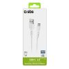 Kabelis USB-A - USB-C 1,5 m - balts