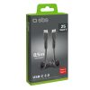 USB-C spirālveida kabelis 0,5 m - melns