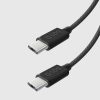 USB-C 60W 1,5 m pinuma kabelis - melns