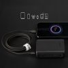 USB-C 60W 1,5 m pinuma kabelis - melns