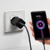 USB-C 60W 1,5 m pinuma kabelis - melns