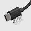 USB-C 60W 1,5 m pinuma kabelis - melns