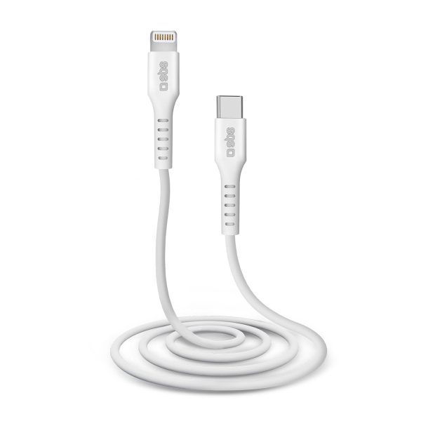 MFi sertificēts USB-C kabelis - iPhone Lightning 1m - balts