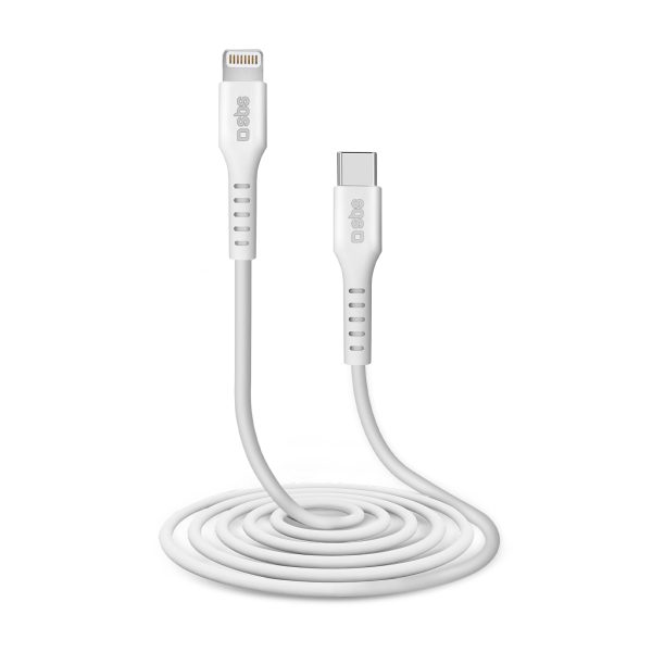 Kabelis USB-C - iPhone Lightning 2m - balts