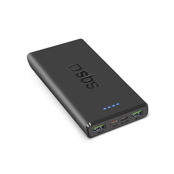 Powerbank 10000 mAh Power Delivery 20W - melns
