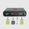 Powerbank 10000 mAh Power Delivery 20W - melns