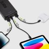 Powerbank 20000 mAh USB-A USB-C - melns