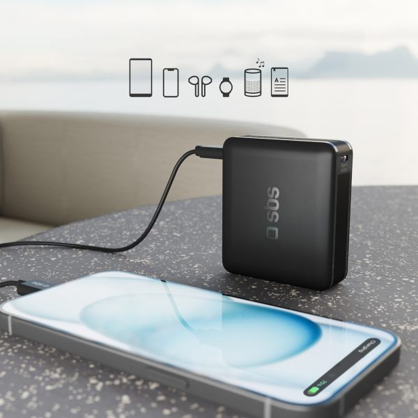 Powerbank 10000 mAh Power Delivery - melns