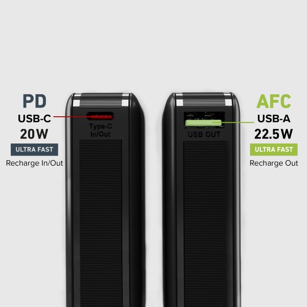Powerbank 10000 mAh Power Delivery - melns