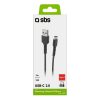 Kabelis USB-A - USB-C 3m - melns