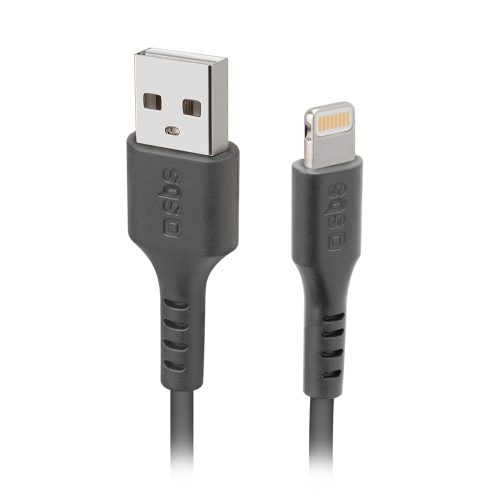 Kabelis MFi sertificēts USB-A - iPhone Lightning 1m - melns