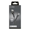 Kabelis MFi sertificēts USB-A - iPhone Lightning 1m - melns