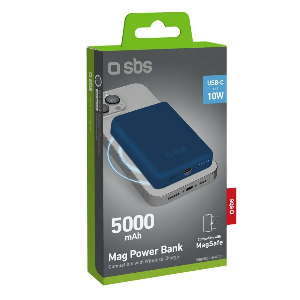 Powerbank 5000mAh MagSafe - zils