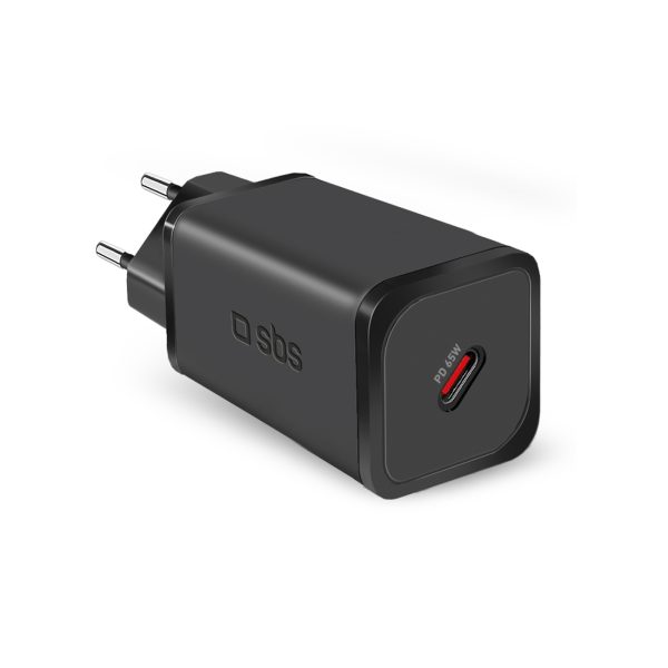 GaN tīkla lādētājs ar barošanas bloku 65 W - melns