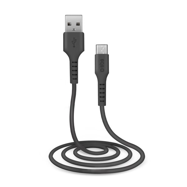 Kabelis USB-A - Micro-USB 1m - melns