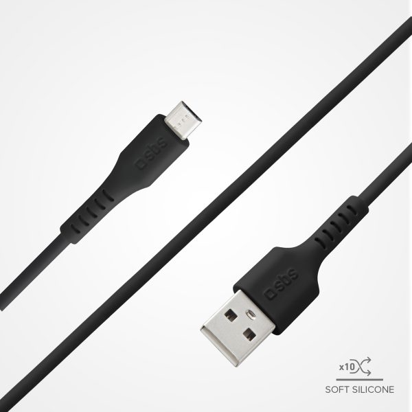 Kabelis USB-A - Micro-USB 1m - melns
