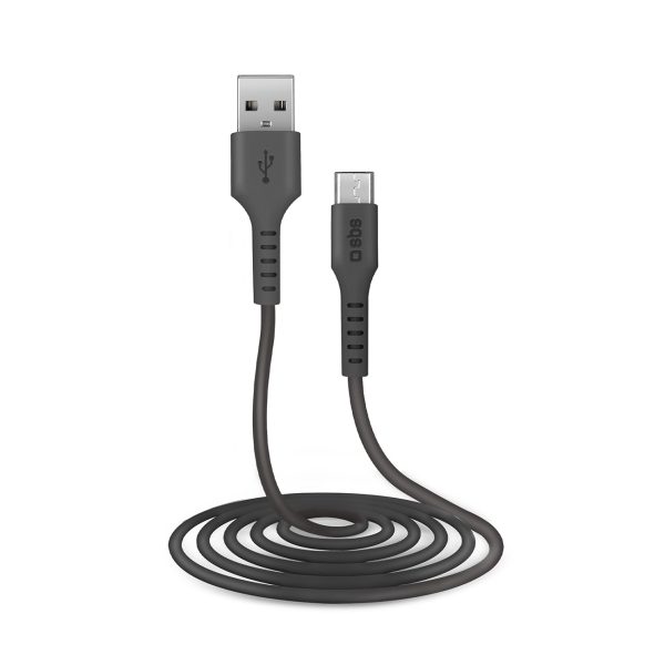 Kabelis USB-A - Micro-USB 2m - melns