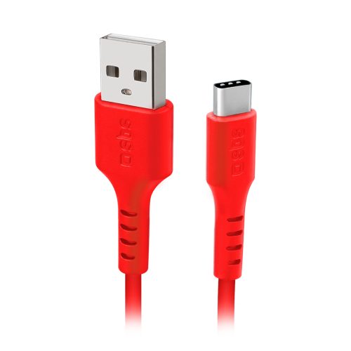 Kabelis USB-A - USB-C 1,5 m - sarkans