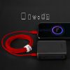 USB-C 60W 1,5 m pīts kabelis - sarkans