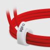 USB-C 60W 1,5 m pīts kabelis - sarkans