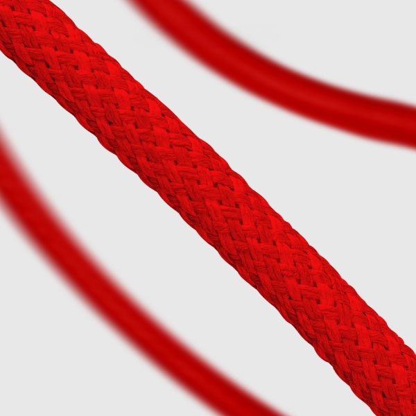 USB-C 60W 1,5 m pīts kabelis - sarkans