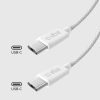 USB-C 60W 1,5 m pīts kabelis - pelēks